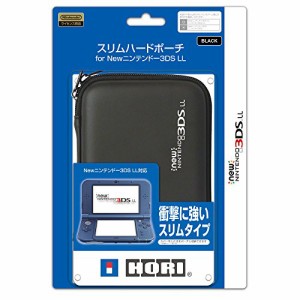  New 3DS LL対応 スリムハードポーチ for NEW ニンテンドー3DS LL ブラッ(中古品)