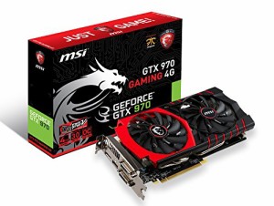 MSI GTX 970 GAMING 4G グラフィックスボード VD5507 GTX 970 GAMING 4G(中古品)