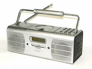 KENWOOD　ケンウッド　JVC　MDX-02-S シルバー　MDパーソナルステレオシス (中古品)