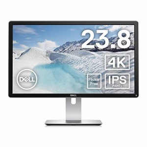 Dell モニター 23.8インチ 超広視野角/4K/IPS 非光沢/フリッカーフリー/DP,(中古品)