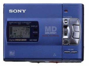 SONY　ソニー　MZ-R50-L ブルー　ポータブルMDレコーダー　（録音/再生兼用(中古品)