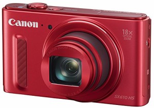 Canon デジタルカメラ PowerShot SX610 HS レッド 光学18倍ズーム PSSX610H(中古品)