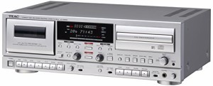 TEAC CDレコーダー/カセットデッキ シルバー AD-RW950-S(中古品)