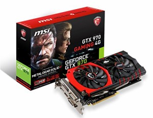 MSI GTX 970 GAMING 4G MGSV 『Twin Frozr V/OCモデル』 グラフィックスボ (中古品)