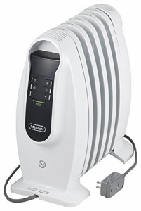 デロンギ(DeLonghi)  オイルヒーター ホワイト+ブラック小型 L字型フィン5 (中古品)