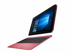 ASUS 2in1 タブレット ノートパソコン TransBook T100HA-ROUGE Windows10/M(中古品)
