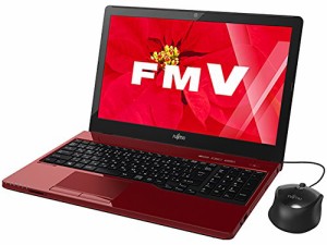 富士通 ノートパソコン FMV LIFEBOOK AH42/W ルビーレッド（ Premium） FMV(中古品)