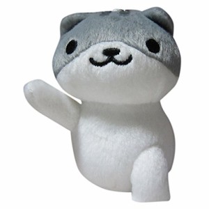 ねこあつめ　カバンに付けられるでっかいぬいぐるみ　vol1 しろさばさん(中古品)