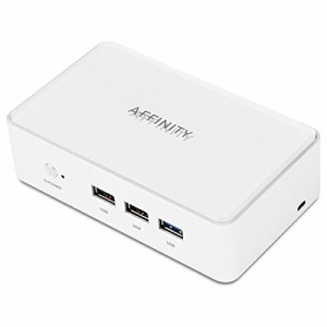 アビー AFFINITY E101 ハイレゾPC リビングPC 小型PC ピュアホワイト AFF-E(中古品)