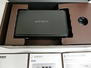 アビー AFFINITY E101 ハイレゾPC リビングPC 小型PC ブラック AFF-E101-BK(中古品)