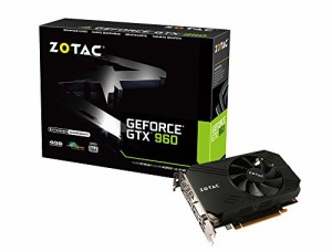 ZOTAC Geforce GTX 960 Single Fan 4GB グラフィックスボード VD5881 ZTGTX(中古品)