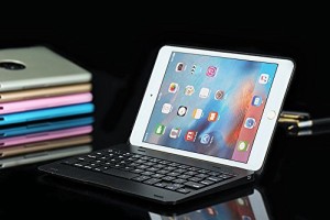 F1＋　iPad mini4専用 Bluetooth ワイヤレス キーボード ハード ケース ノ (中古品)