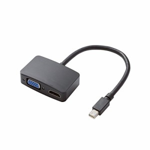 ELECOM 映像出力ケーブル surface対応 mini Display Portオス-HDMIメス&VGA(中古品)