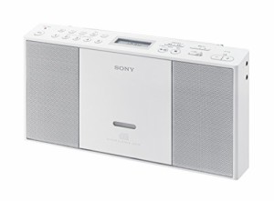 ソニー SONY CDラジオ ZS-E30 : FM/AM/ワイドFM対応 ホワイト ZS-E30 W(中古品)