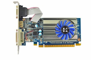 玄人志向 ビデオカードGEFORCE GT 710搭載 ロープロファイル 空冷FAN GF-GT(中古品)