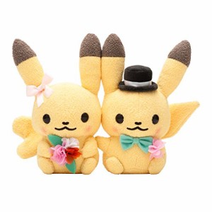 ポケモンセンターオリジナル ピカチュウペアぬいぐるみ Pokemon little tal(中古品)