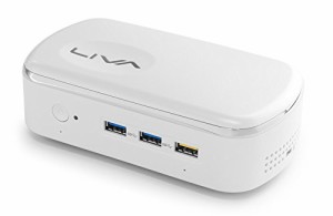 ECS Windows 10 Pro搭載 小型デスクトップパソコン LIVAX2-4/64-W10Pro(中古品)