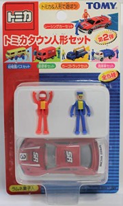 トミカ　トミカタウン人形セット　第２弾　レーシングカーセット　(中古品)