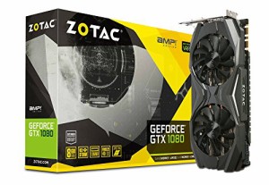 ZOTAC Geforce GTX 1080 AMP EDITION グラフィックスボード VD6068 ZTGTX10(中古品)