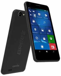 covia SIMフリー スマートフォン BREEZ X5( Windows 10 Mobile / 5インチ H(中古品)