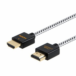 HDMI 2.0ケーブルCableCreation 3m ハイスピードHDMIケーブル 超薄型スリム(中古品)