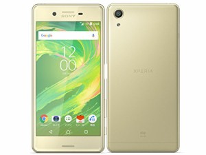 au Xperia X Perfomance SOV33 ライムゴールド GOLD 白ロム(中古品)