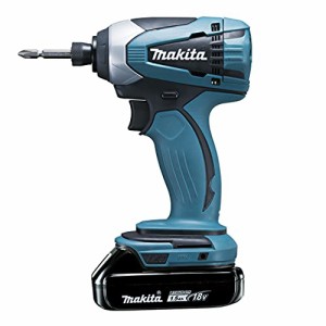 マキタ(Makita) 充電式インパクトドライバ 18V1.5Ah バッテリ2本・充電器・(中古品)