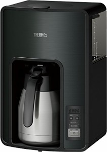 サーモス 真空断熱ポットコーヒーメーカー 1.0L ブラック （タイマーで前日(中古品)