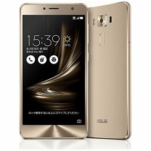 ASUS SIMフリースマートフォン ZenFone 3 Deluxe ゴールド ZS550KL-GD64S4(中古品)