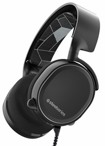   密閉型 ゲーミングヘッドセット SteelSeries Arctis 3 Black(中古品)