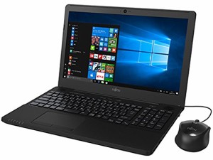 富士通 15.6型 ノートパソコンFMV LIFEBOOK AH42/B1 シャイニーブラック（ (中古品)