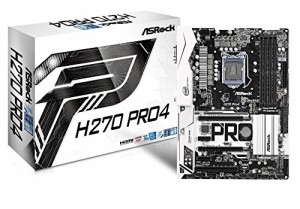 ASRock Intel H270チップセット搭載 ATXマザーボード H270 Pro4(中古品)