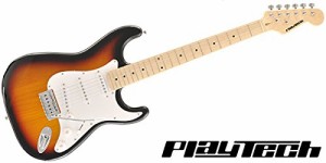  PLAYTECH プレイテック エレキギター ST250 Maple Sunburst(中古品)