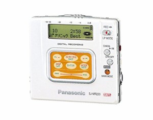 Panasonic パナソニック　SJ-MR220　ホワイト ポータブルMDレコーダー MDLP(中古品)