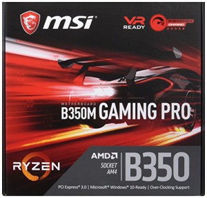 MSI B350M GAMING PRO M-ATX ゲーミングマザーボード [AMD RYZEN対応 socke(中古品)