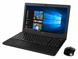 富士通 15.6型 ノートパソコンFMV LIFEBOOK AH53/B2 シャイニーブラック（ (中古品)