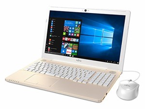 富士通 15.6型 ノートパソコンFMV LIFEBOOK AH42/B2 シャンパンゴールド（ (中古品)