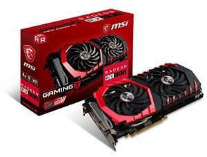 MSI Radeon RX 580 GAMING X 8G グラフィックスボード VD6329(中古品)