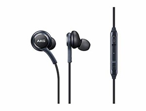 Samsung ブラック AKG イヤホン ヘッドホン ヘッドセット ハンズフリー Sam(中古品)