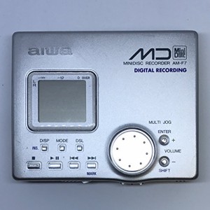 AIWA ポータブルMDプレーヤー AM-F7 シルバー(中古品)