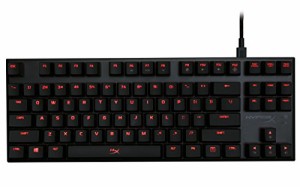 HyperX Alloy FPS Pro ゲーミングキーボード 赤軸 FPSゲーム向け LEDバック(中古品)