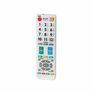 ELPA テレビリモコン IRC-211TV(WH)(中古品)