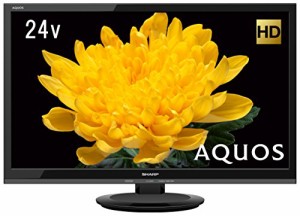 シャープ 24V型 液晶 テレビ AQUOS LC-24P5-B ハイビジョン 外付HDD対応(裏(中古品)