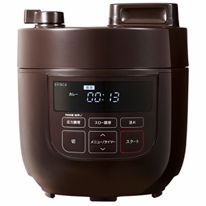 siroca 電気圧力鍋 SP-D131 ブラウン[圧力/無水/蒸し/炊飯/スロー調理/温め(中古品)