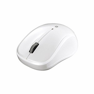 BUFFALO Bluetooth BlueLED 静音 3ボタンマウス ホワイト BSMBB108WH(中古品)