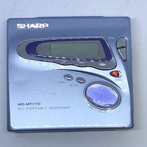 SHARP ポータブルMDプレーヤー MD-MT770 ブルー(中古品)