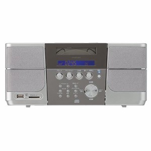 コイズミ SD/USB対応CDラジオ(シルバー)KOIZUMI SDD-4340-S(中古品)