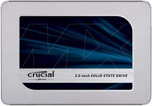 Crucial SSD 500GB 7mm / 2.5インチ MX500シリーズ SATA3.0 9.5mmアダプタ (中古品)