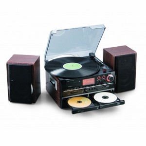 VERTEX ヴァーテックスマルチレコードプレイヤープレイヤー  CD録音機能・ (中古品)