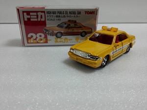 絶版トミカ　No.28　トヨタ　クラウン　道路公団　パトロールカー　クレイ (中古品)